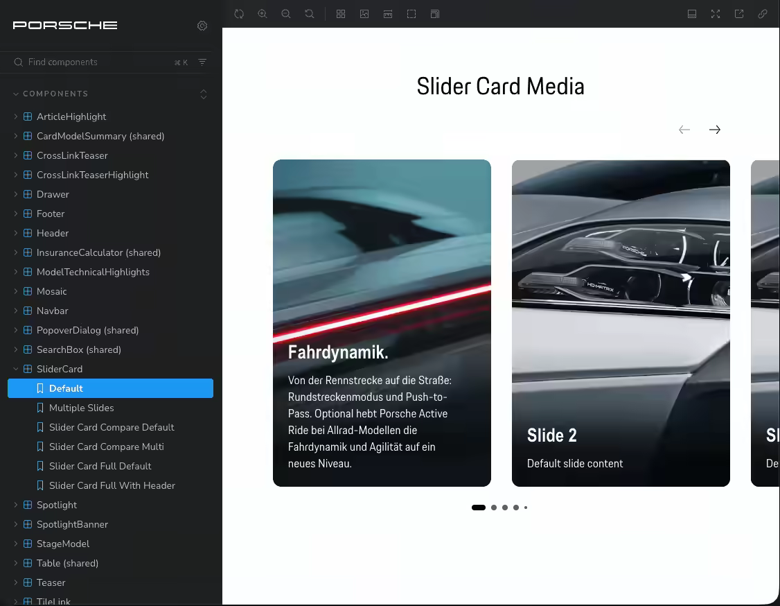 Porsche.dk — Design System Implementation
